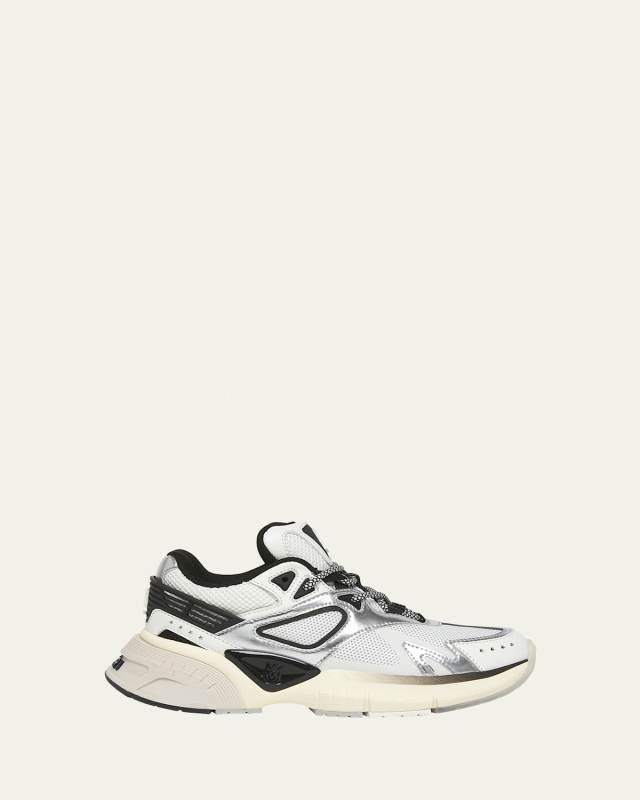 MA-1 Leather Mesh Runner Sneakers